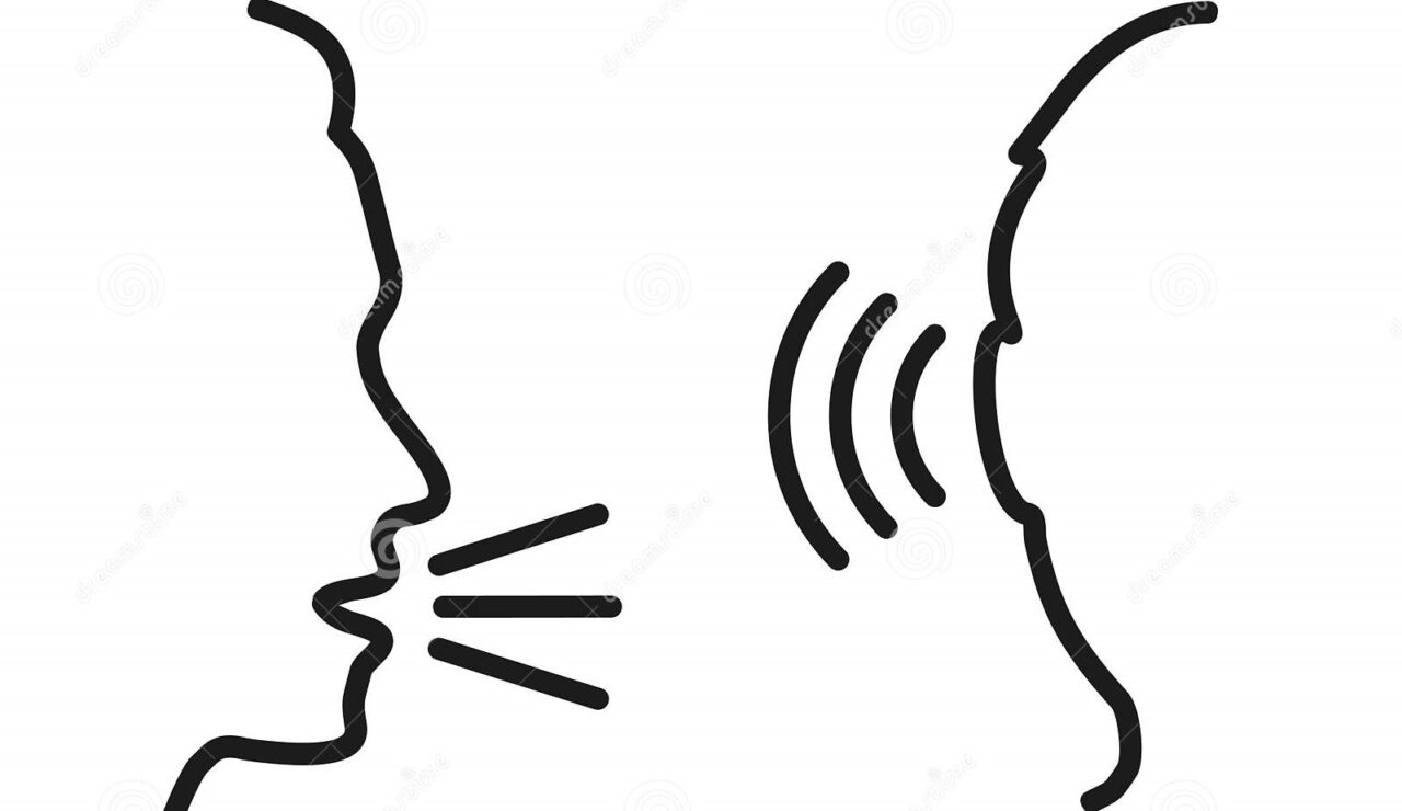 la-gente-habla-hablar-y-escuchar-por-acciones-vector-de-existencias-162857380